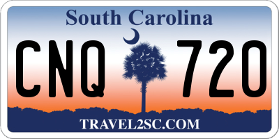 SC license plate CNQ720
