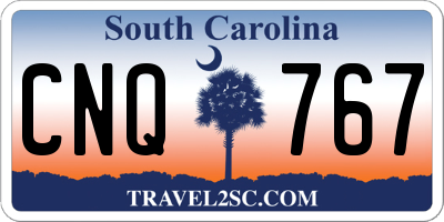 SC license plate CNQ767