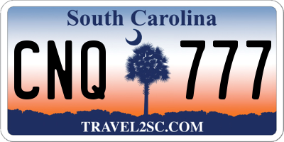 SC license plate CNQ777