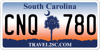 SC license plate CNQ780