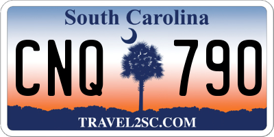 SC license plate CNQ790