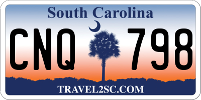 SC license plate CNQ798