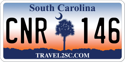 SC license plate CNR146