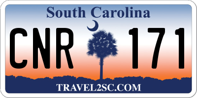 SC license plate CNR171