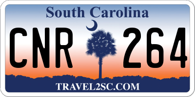 SC license plate CNR264