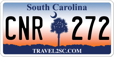 SC license plate CNR272