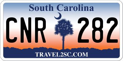 SC license plate CNR282