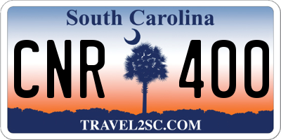 SC license plate CNR400