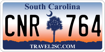SC license plate CNR764