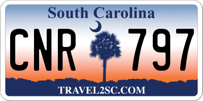 SC license plate CNR797