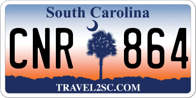 SC license plate CNR864