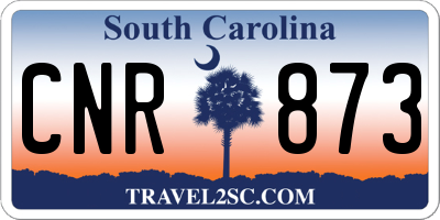 SC license plate CNR873