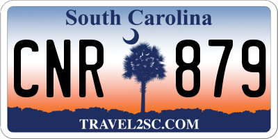 SC license plate CNR879