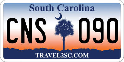 SC license plate CNS090