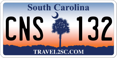 SC license plate CNS132