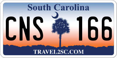 SC license plate CNS166