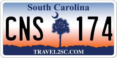 SC license plate CNS174
