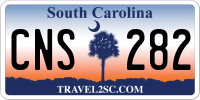 SC license plate CNS282
