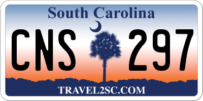 SC license plate CNS297