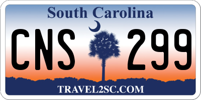 SC license plate CNS299