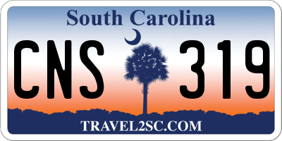 SC license plate CNS319