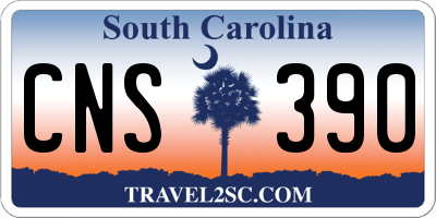 SC license plate CNS390