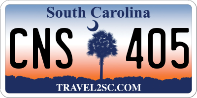 SC license plate CNS405