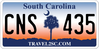 SC license plate CNS435