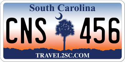 SC license plate CNS456
