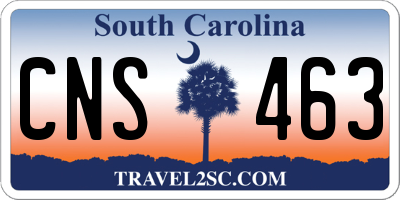 SC license plate CNS463