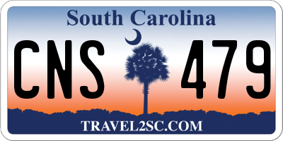 SC license plate CNS479