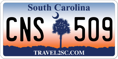 SC license plate CNS509