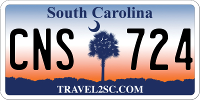 SC license plate CNS724