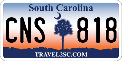 SC license plate CNS818