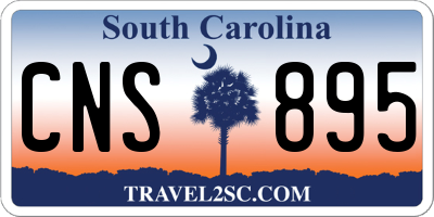 SC license plate CNS895