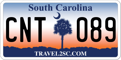 SC license plate CNT089