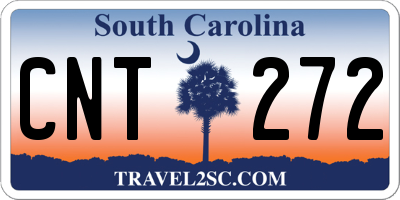 SC license plate CNT272
