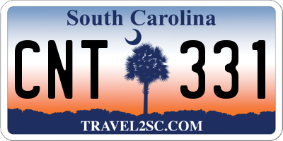 SC license plate CNT331