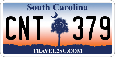 SC license plate CNT379