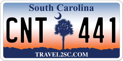 SC license plate CNT441