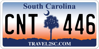 SC license plate CNT446