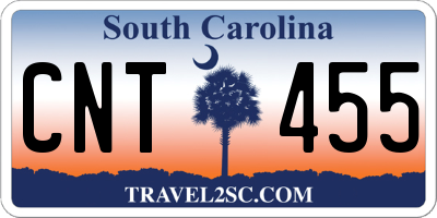 SC license plate CNT455