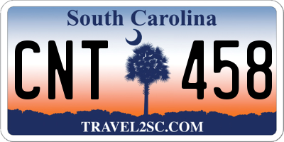 SC license plate CNT458