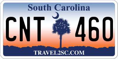 SC license plate CNT460
