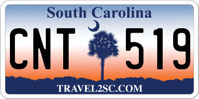 SC license plate CNT519