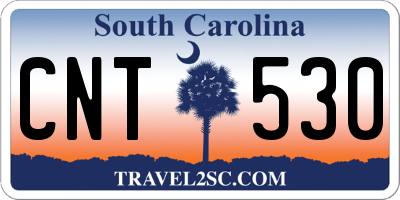 SC license plate CNT530