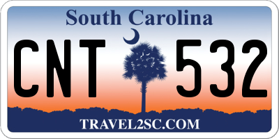 SC license plate CNT532