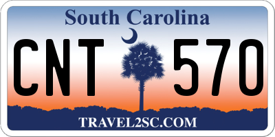 SC license plate CNT570