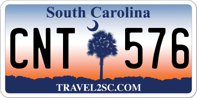SC license plate CNT576
