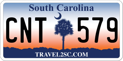 SC license plate CNT579